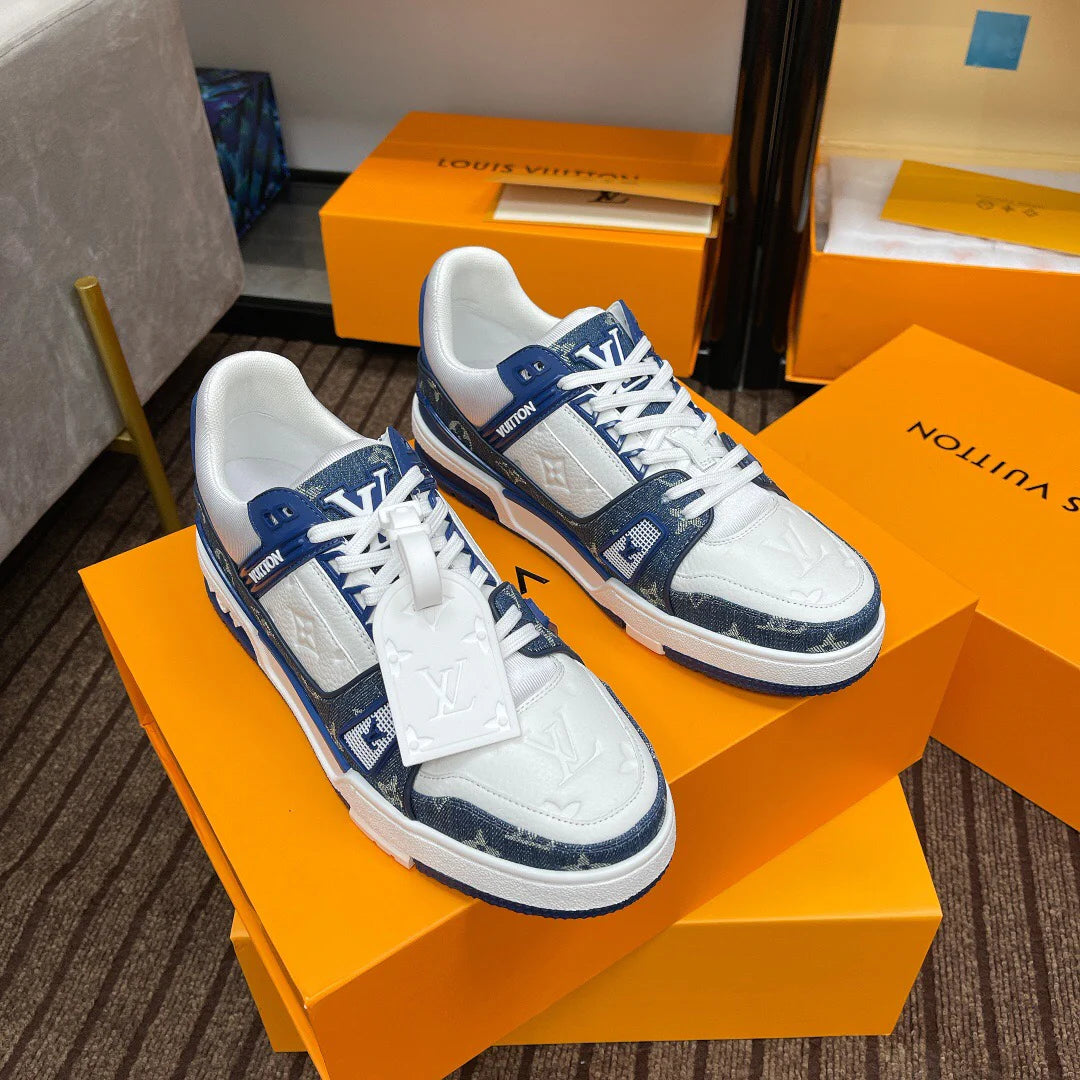 LV Trainer Sneaker – Blue