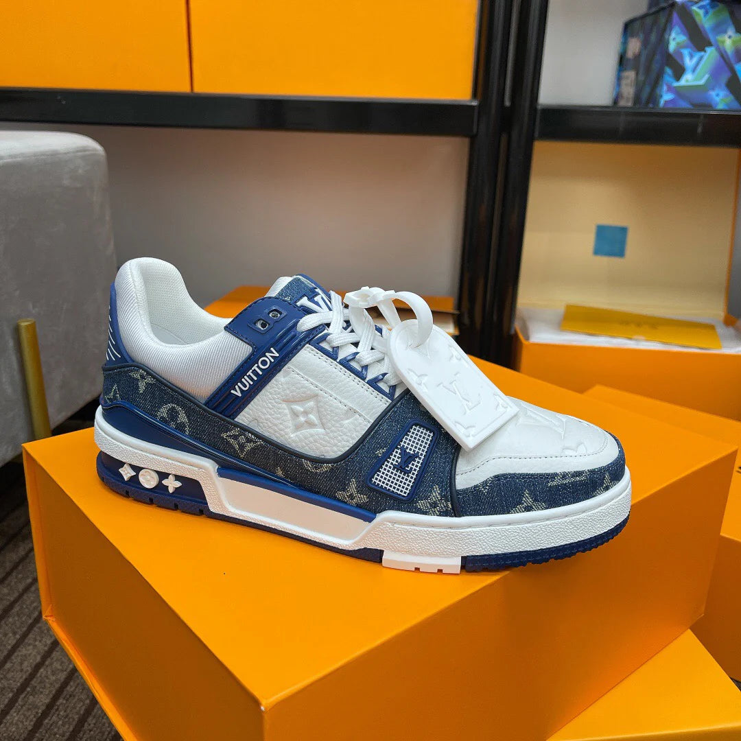 LV Trainer Sneaker – Blue